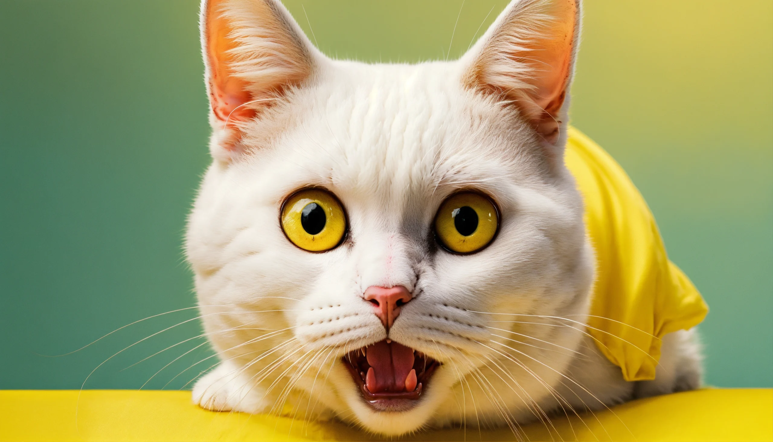 Gatos Veem Fantasmas? O Que a Ciência Diz Sobre o Comportamento Misterioso Felino 10 imagem de um gato assustado e levantando a questão se os Gatos Veem Fantasmas