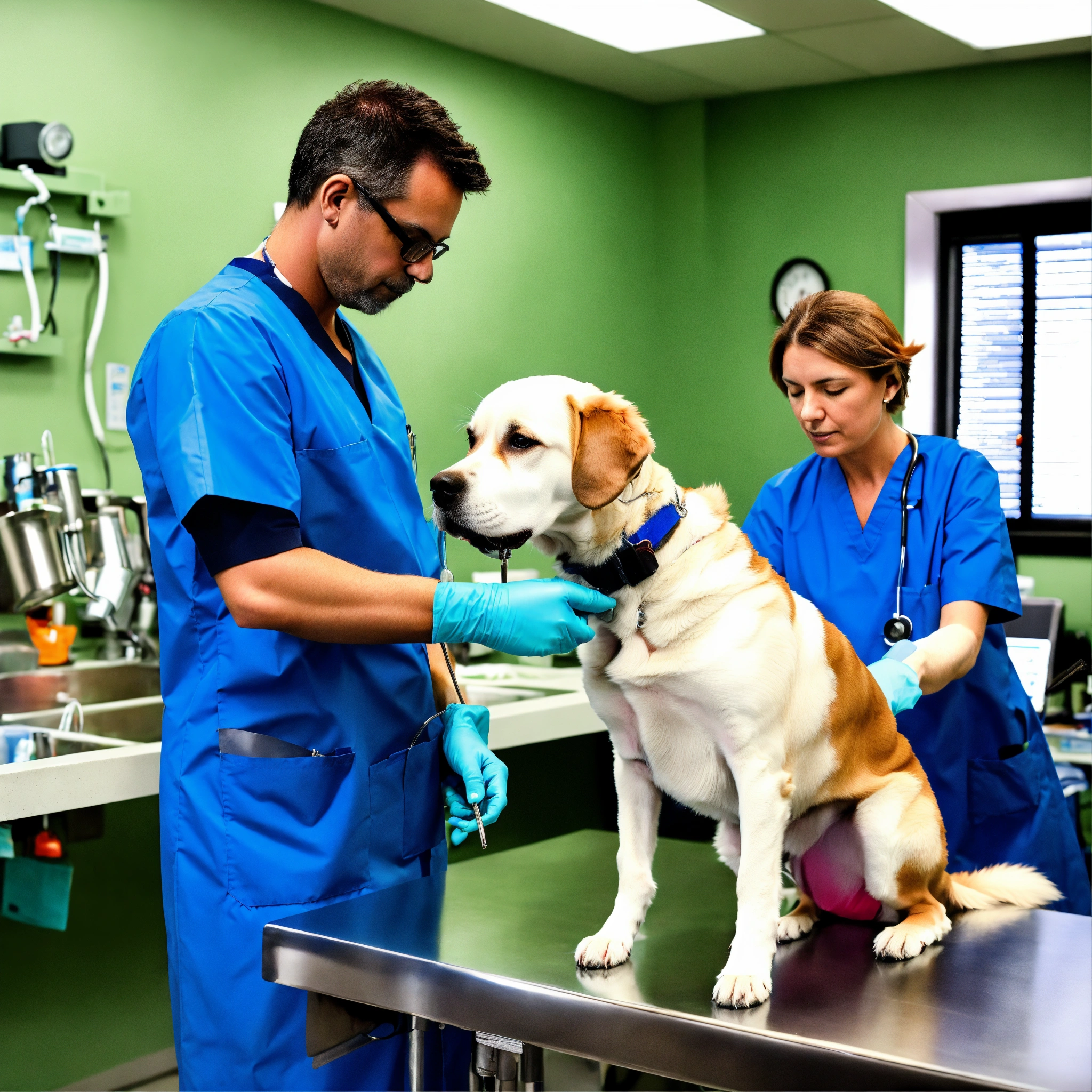 Erros Comuns que Podem Prejudicar a Saúde do Seu Pet 2 veterinários cuidando da Saúde do Seu Pet
