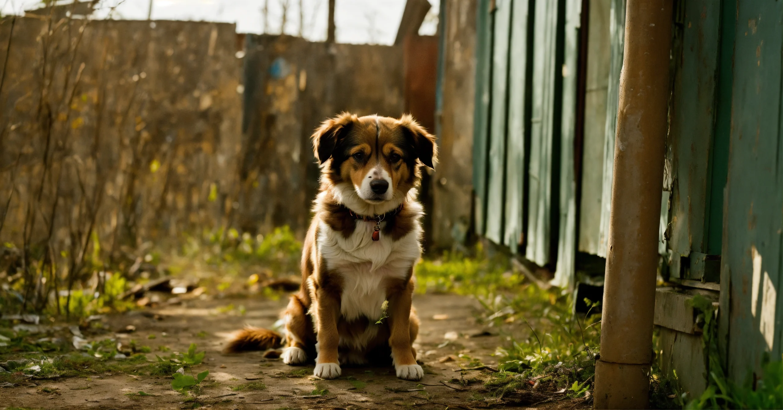 Cachorro com Diarreia: O Que Fazer e Quando Se Preocupar? 7 Filhote de cachorro com diarreia e olhar abatido, mostrando sinais de desconforto intestinal