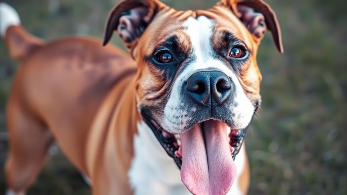 As 12 Raças de Cães Mais Brincalhonas e Dóceis para Crianças 4 Cachorro Boxer brincando em um gramado verde.